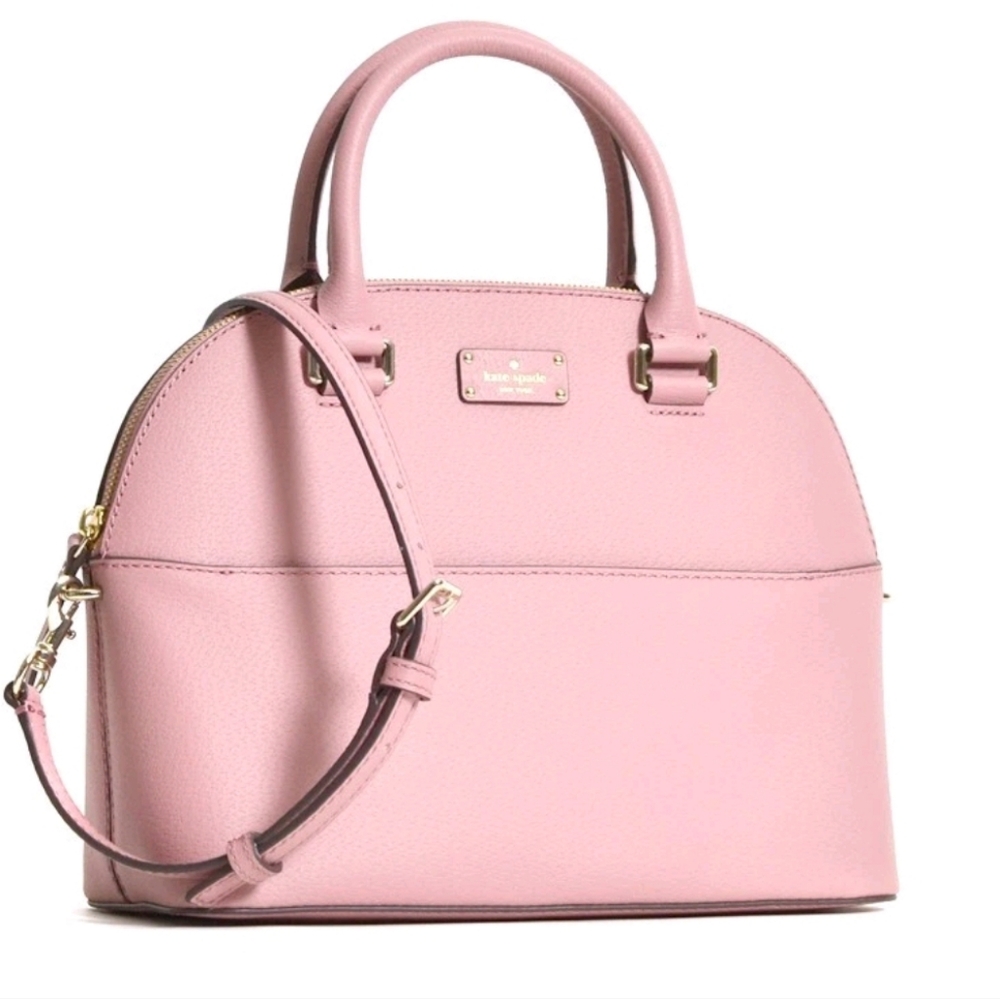 Kate Spade Grove Street Carli 2Way Leather Satchel, Pink Bonnet
